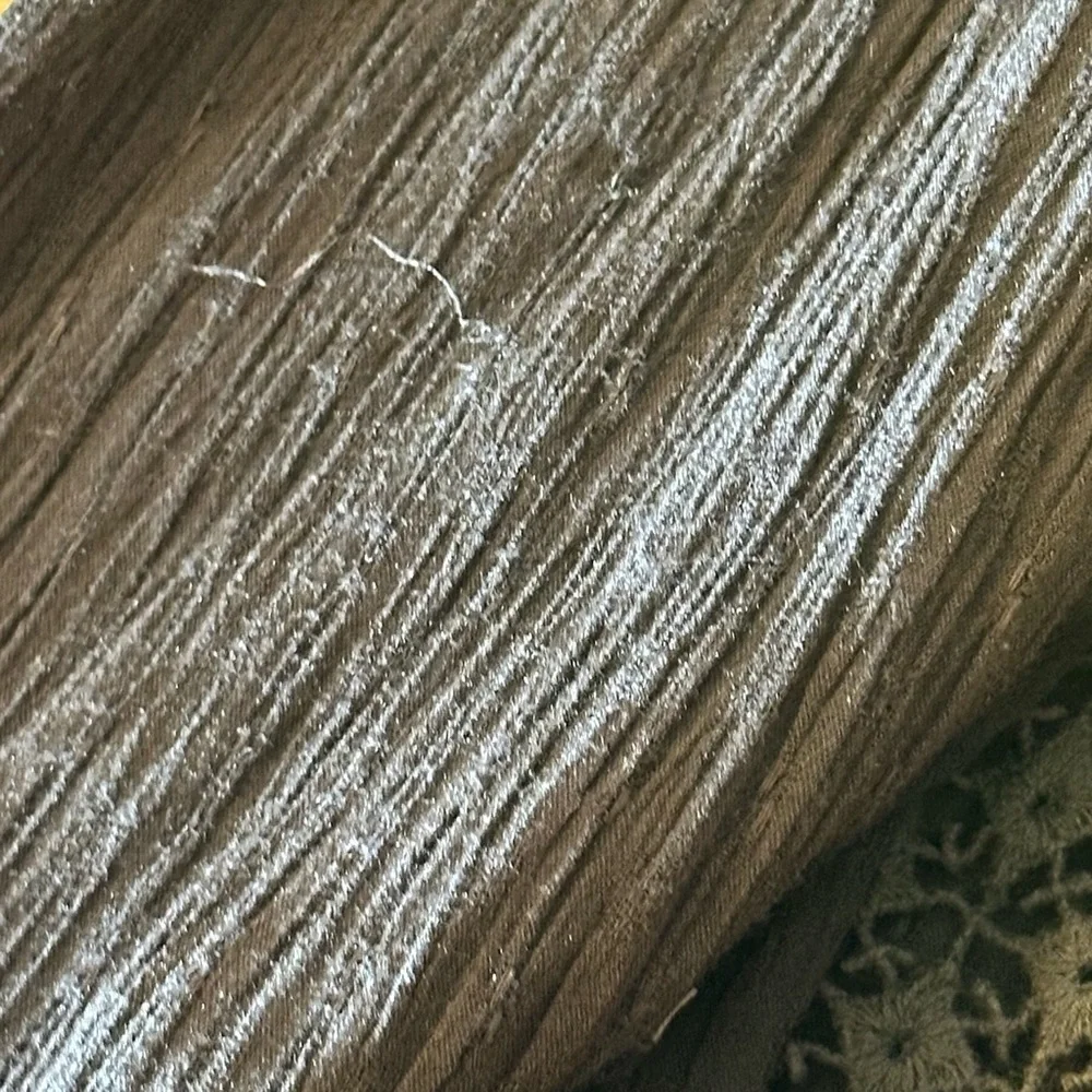 #S1 Free People The Best Button Down Crochet Lace Top Sz L - Picture 8 of 8